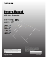 Toshiba 26HL57 32HL57 37HL57 42HL57 VX1A00043600 (52 pages) TV Operating Manual