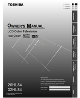 Toshiba 26HL84 32HL84 (68 pages) TV Operating Manual