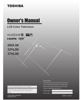 Toshiba 26HL86 32HL86 37HL86 VX1A00006800 (50 pages) TV Operating Manual