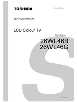 Toshiba 070-200404 26WL46B 26WL46G (116 pages) TV Service Manual
