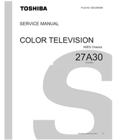 Toshiba 27A30 (43 pages) TV Service Manual