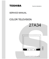 Toshiba 050-200410 27A34 (45 pages) TV Service Manual
