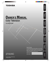 Toshiba 27A35C (28 pages) TV Operating Manual