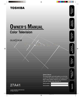 Toshiba 27A41 3K10601B (32 pages) TV Operating Manual