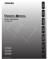 Toshiba 27A60 32A60 36A60 (44 pages) TV Operating Manual