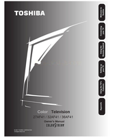 Toshiba 27AF41 32AF41 36AF41 (38 pages) TV Operating Manual