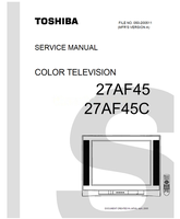 Toshiba 050-200511 27AF45 27AF45C (55 pages) TV Service Manual