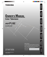 Toshiba 27AFX56 (64 pages) TV Operating Manual