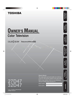 Toshiba 27D47 32D47 164044 (30 pages) TV Operating Manual