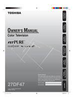 Toshiba 27DF47 163715 (30 pages) TV Operating Manuals Toshiba 27DF47 163715 (30 pages) TV Operating Manuals