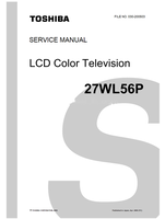 Toshiba 030-200503 27WL56P (89 pages) TV Service Manuals Toshiba 030-200503 27WL56P (89 pages) TV Service Manuals