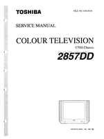 Toshiba 2857DD (54 pages) TV Service Manual