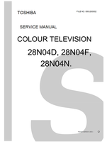 Toshiba 050-200002 28N04D 28N04F (70 pages) TV Service Manuals Toshiba 050-200002 28N04D 28N04F (70 pages) TV Service Manuals