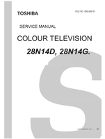 Toshiba 050-200131 28N14D (75 pages) TV Service Manuals Toshiba 050-200131 28N14D (75 pages) TV Service Manuals