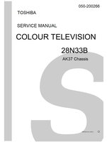 Toshiba 050-200266 28N33B (90 pages) TV Service Manuals Toshiba 050-200266 28N33B (90 pages) TV Service Manuals