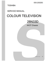 Toshiba 050-200263 28N33D (90 pages) TV Service Manuals Toshiba 050-200263 28N33D (90 pages) TV Service Manuals