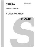 Toshiba 030-200401 28Z44B (31 pages) TV Service Manuals Toshiba 030-200401 28Z44B (31 pages) TV Service Manuals