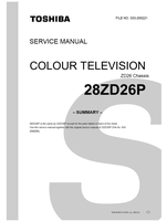 Toshiba 033-200221 28ZD26P 32ZD26P (75 pages) TV Service Manuals Toshiba 033-200221 28ZD26P 32ZD26P (75 pages) TV Service Manuals