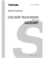 Toshiba 033-200221 28ZD26P 32ZD26P (75 pages) TV Service Manual