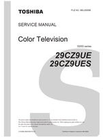 Toshiba 29CZ9UE 29CZ9UES 060-200556 (98 pages) TV Service Manuals Toshiba 29CZ9UE 29CZ9UES 060-200556 (98 pages) TV Service Manuals