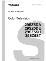 Toshiba 29SZ5DA 29SZ5DE 29SZ5SH 29SZ5ST 060-200325 (49 pages) TV Service Manual