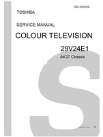 Toshiba 050-200328 29V24E1 (102 pages) TV Service Manuals Toshiba 050-200328 29V24E1 (102 pages) TV Service Manuals