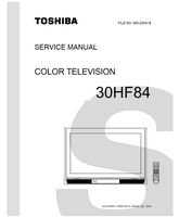Toshiba 050-200418 30HF84 (47 pages) TV Service Manuals Toshiba 050-200418 30HF84 (47 pages) TV Service Manuals