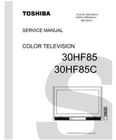 Toshiba 050-200510 30HF85 30HF85C (85 pages) TV Service Manual