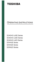 Toshiba 32WA3E 32WA2E 32WA23 (41 pages) TV Operating Manuals Toshiba 32WA3E 32WA2E 32WA23 (41 pages) TV Operating Manuals