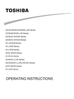 Toshiba 32 LK3A Series (38 pages) TV Operating Manual