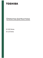 Toshiba 32 W22 Series (44 pages) TV Operating Manual