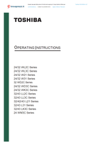 Toshiba WK3C64DAA (52 pages) TV Operating Manual