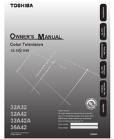 Toshiba 32A32 32A42 32A42A 36A42 23565829 (36 pages) TV Operating Manual