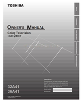 Toshiba 32A41 36A41 (35 pages) TV Operating Manual