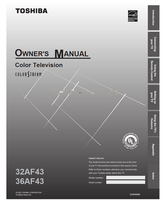 Toshiba 32AF43 36AF43 23565902A (47 pages) TV Operating Manuals Toshiba 32AF43 36AF43 23565902A (47 pages) TV Operating Manuals