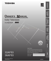 Toshiba 32AF53 36AF53 23565903A (48 pages) TV Operating Manual