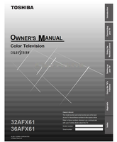 Toshiba 32AFX61 36AFX61 (53 pages) TV Operating Manual