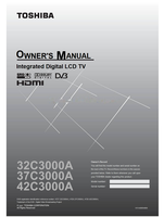 Toshiba 32C3000A 37C3000A 42C3000A VX1A00054600 (44 pages) TV Operating Manual