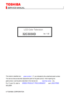Toshiba 32C3030D (196 pages) TV Service Manual