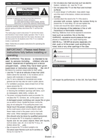 Toshiba 32D3653DB (16 pages) TV Operating Manual
