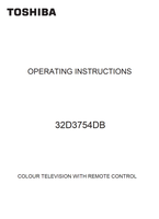Toshiba 32D3754DB (42 pages) TV Operating Manual