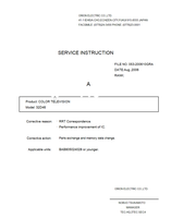 Toshiba 32D46 053-200610 (21 pages) TV Service Manual
