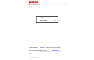 Toshiba 32DL66Ps (147 pages) TV Service Manual