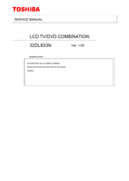 Toshiba 32DL833N (23 pages) TV Service Manual