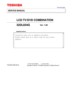 Toshiba 32DL834G 1995-2011 (28 pages) TV Service Manual