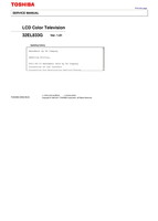 Toshiba 32EL833G 2011-06-13 1995-2011 (54 pages) TV Service Manual
