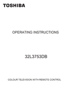 Toshiba 32L3753DB (37 pages) TV Operating Manual