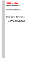 Toshiba 32P1300D (66 pages) TV Service Manual