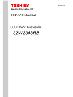 Toshiba 32W2353RB (56 pages) TV Service Manual
