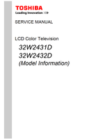 Toshiba 32W2431D 32W2432D (51 pages) TV Service Manual